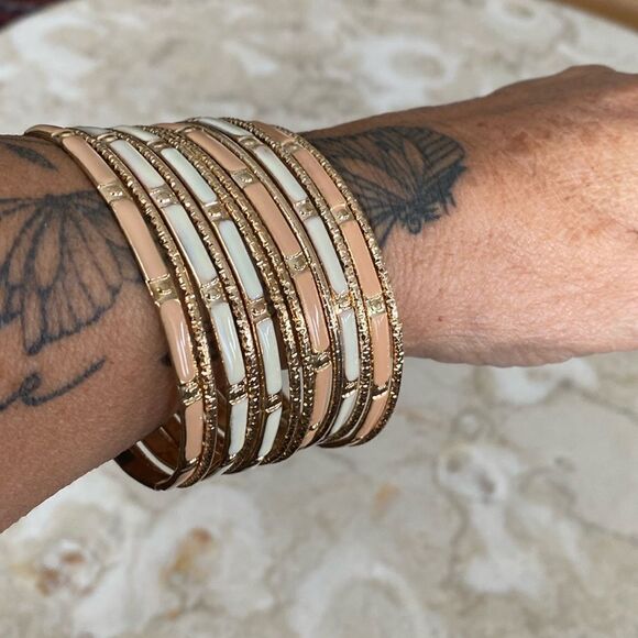 13 Bangles Good Tone & Enamel - Picture 3 of 5